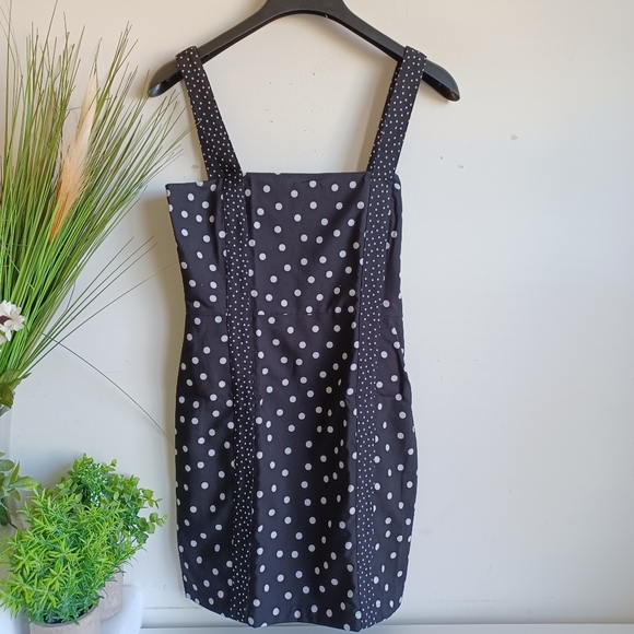 COPY - SOLID & STRIPED Woman Polka-Dot Broadcloth Mini Dress - Picture 3 of 8